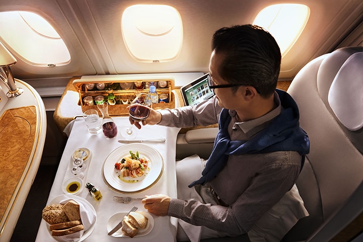 emirates-a380-first-class-dining-a-la-carte-cuisine-720x480